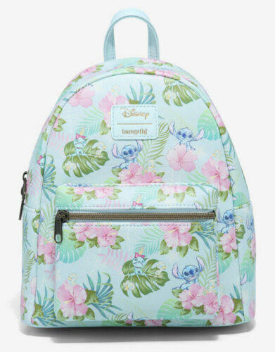 Disney Stitch Scrump Ducks Tropical Floral UK Exclusive Mini Backpack
