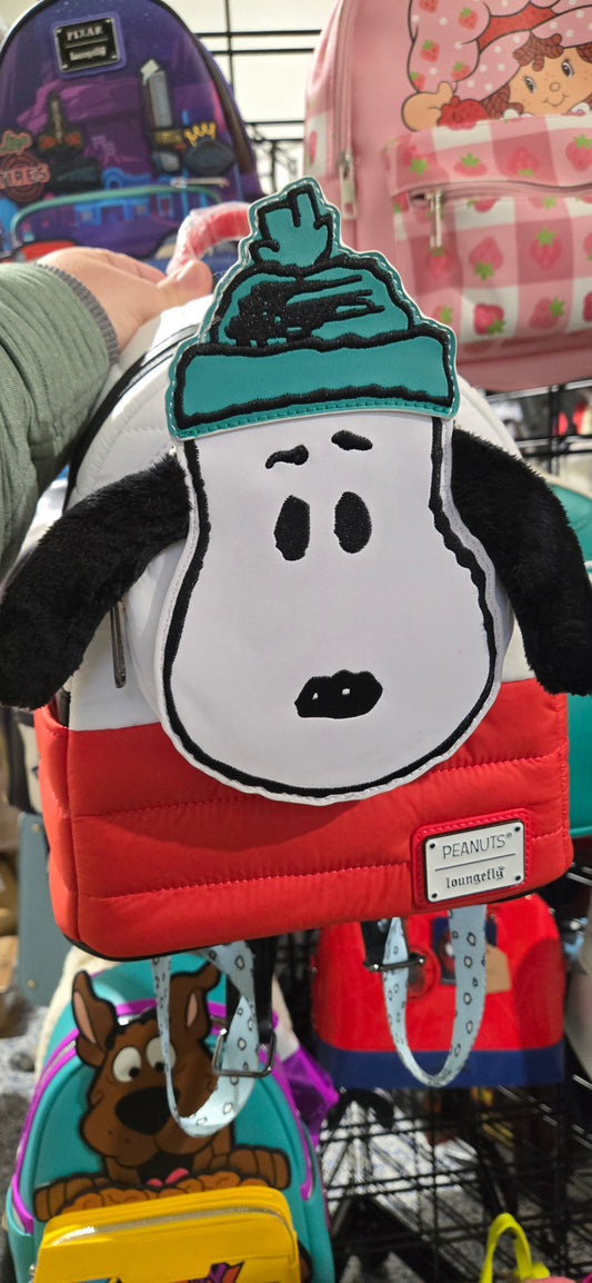BP: Peanuts Puffy Coat Snoopy Holiday Collection Mini Backpack