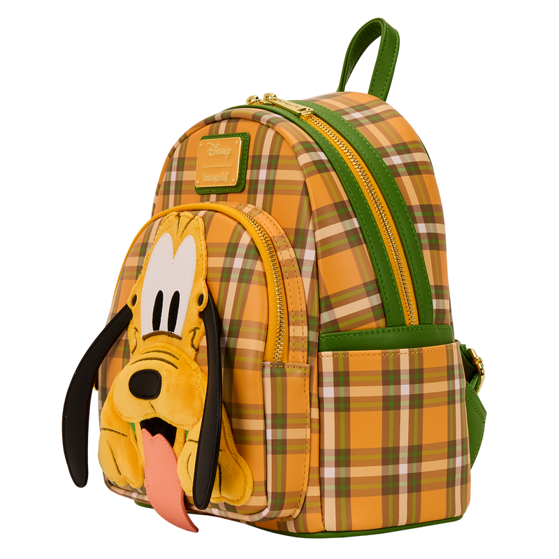 Disney Pluto 95th Anniversary Plaid Mini Backpack