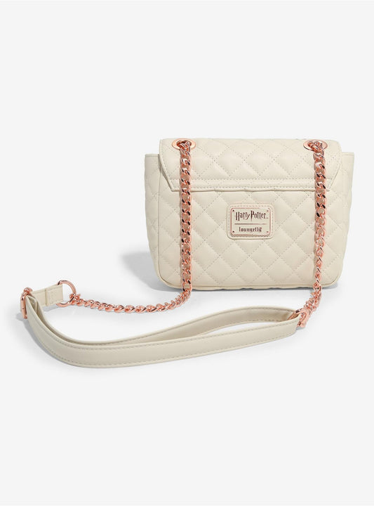 CB: Disney Warner Bros Harry Potter Honeydukes White Quilted Enamel Crossbody