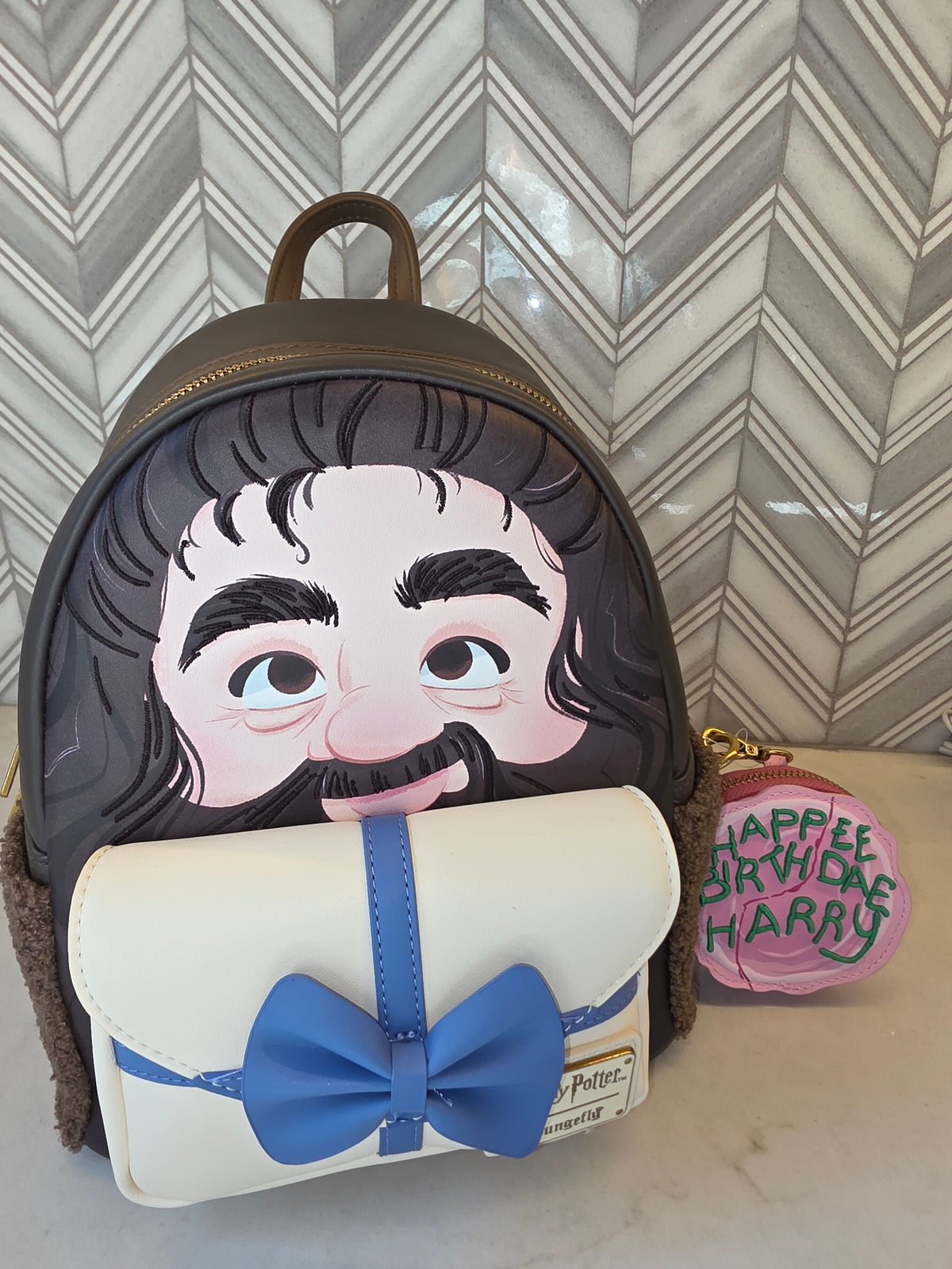 BP: Disney Harry Potter Hagrid Birthday Cake Mini Backpack with Matching Coin Purse
