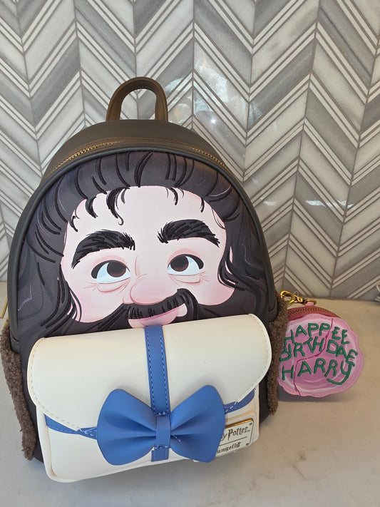 BP: Disney Harry Potter Hagrid Birthday Cake Mini Backpack with Matching Coin Purse
