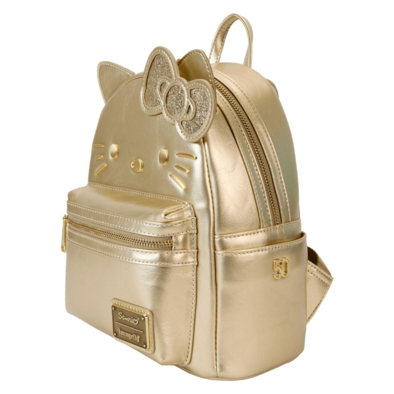 Sanrio Hello Kitty 50th Anniversary Gold Mini Backpack