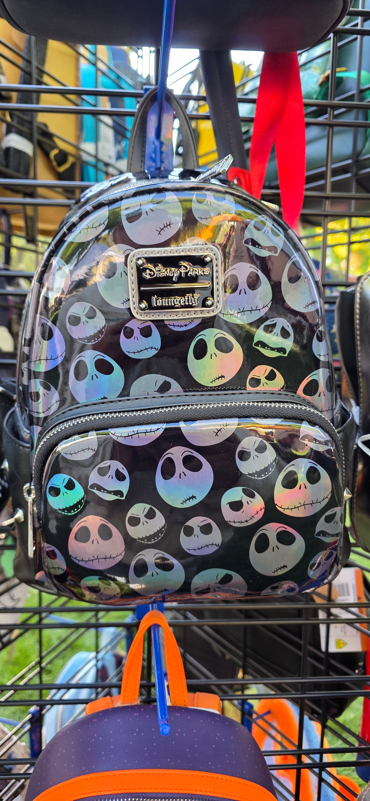 BP: Loungefly Disney Parks NBC The Nightmare Before Christmas Holographic Mini Backpack