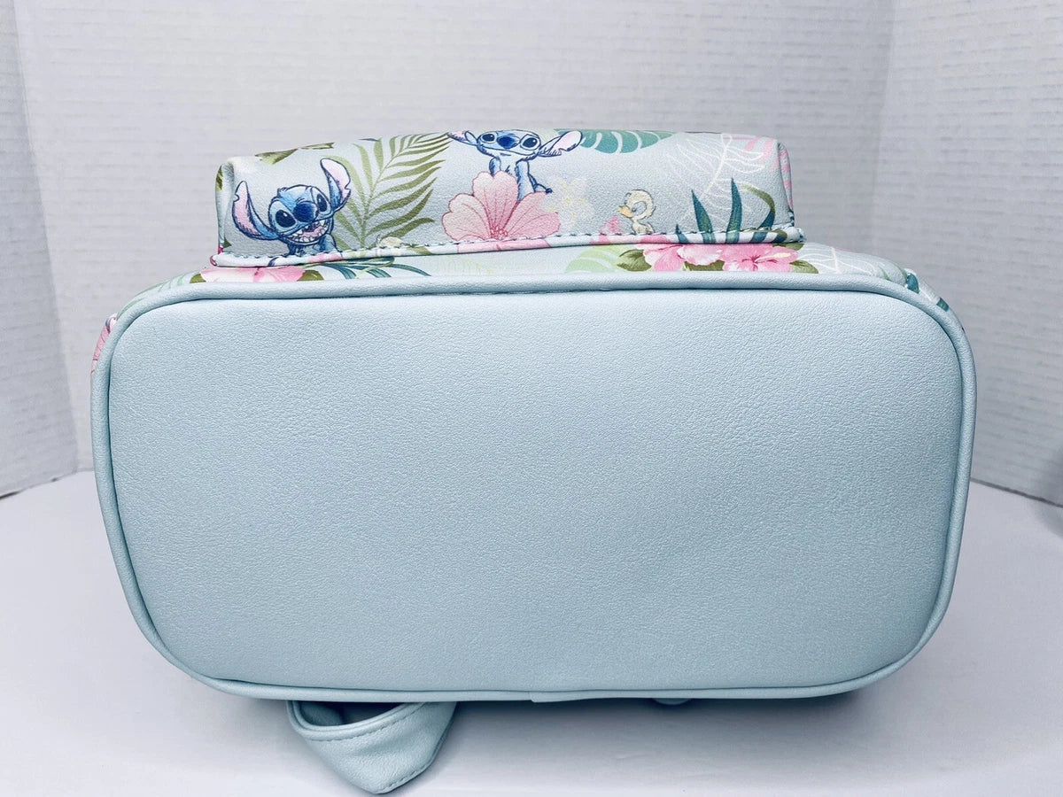 Disney Stitch Scrump Ducks Tropical Floral UK Exclusive Mini Backpack