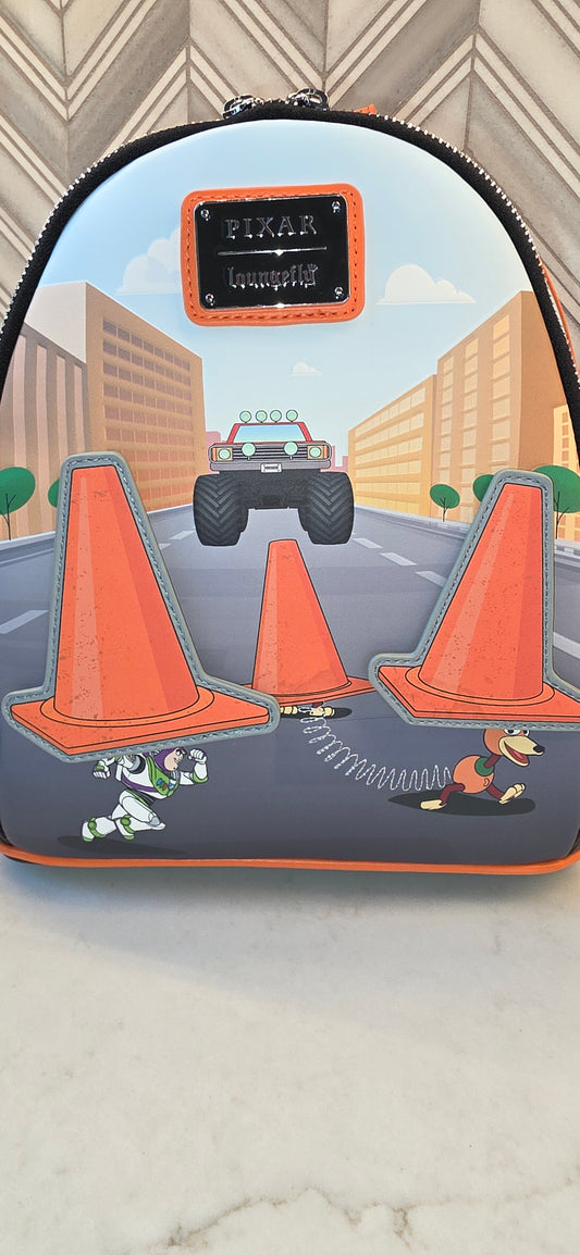 BP: Loungefly Disney Pixar Cars  Cone Scene Moveable Parts Mini Backpack