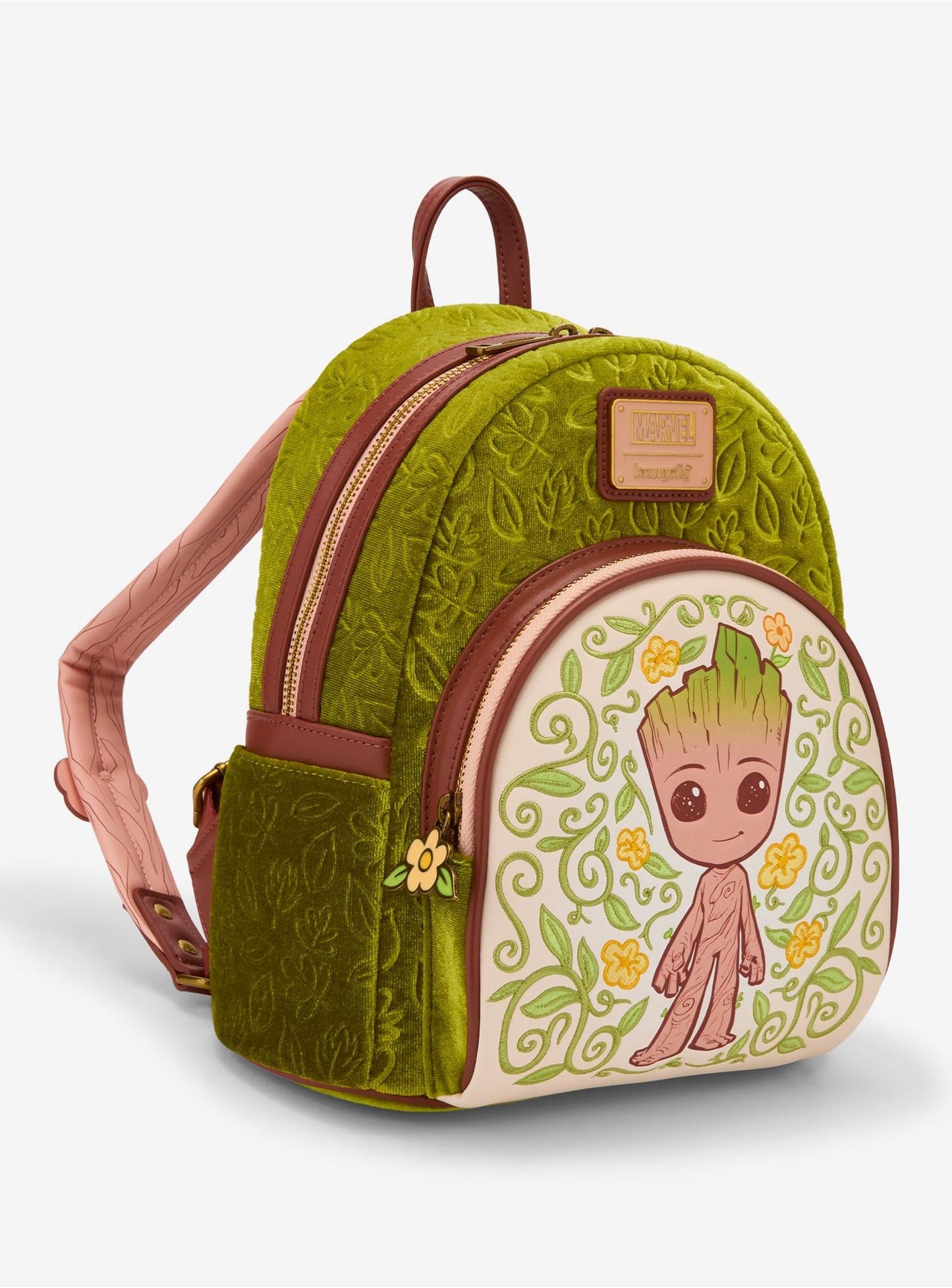 Disney Marvel Guardians of the Galaxy Groot Velvet Floral Mini Backpack