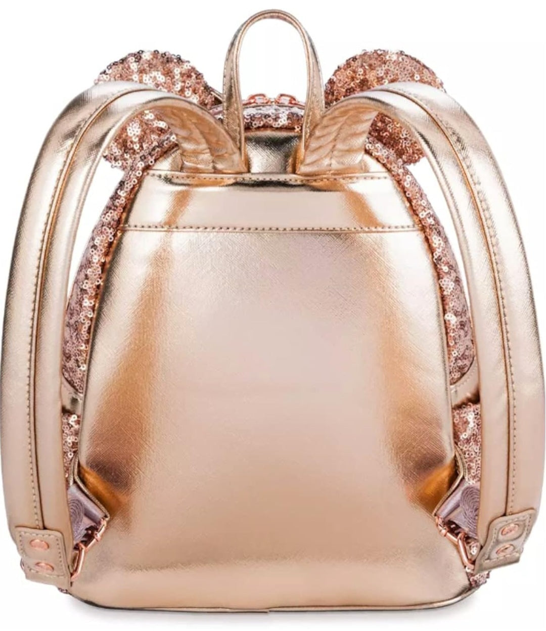 Disney Parks Rose Gold Sequin Mini Backpack
