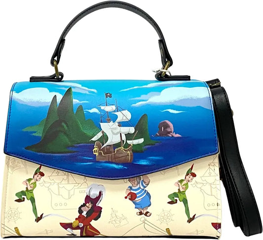 Disney Peter Pan Captain Hook Skull Crossbody