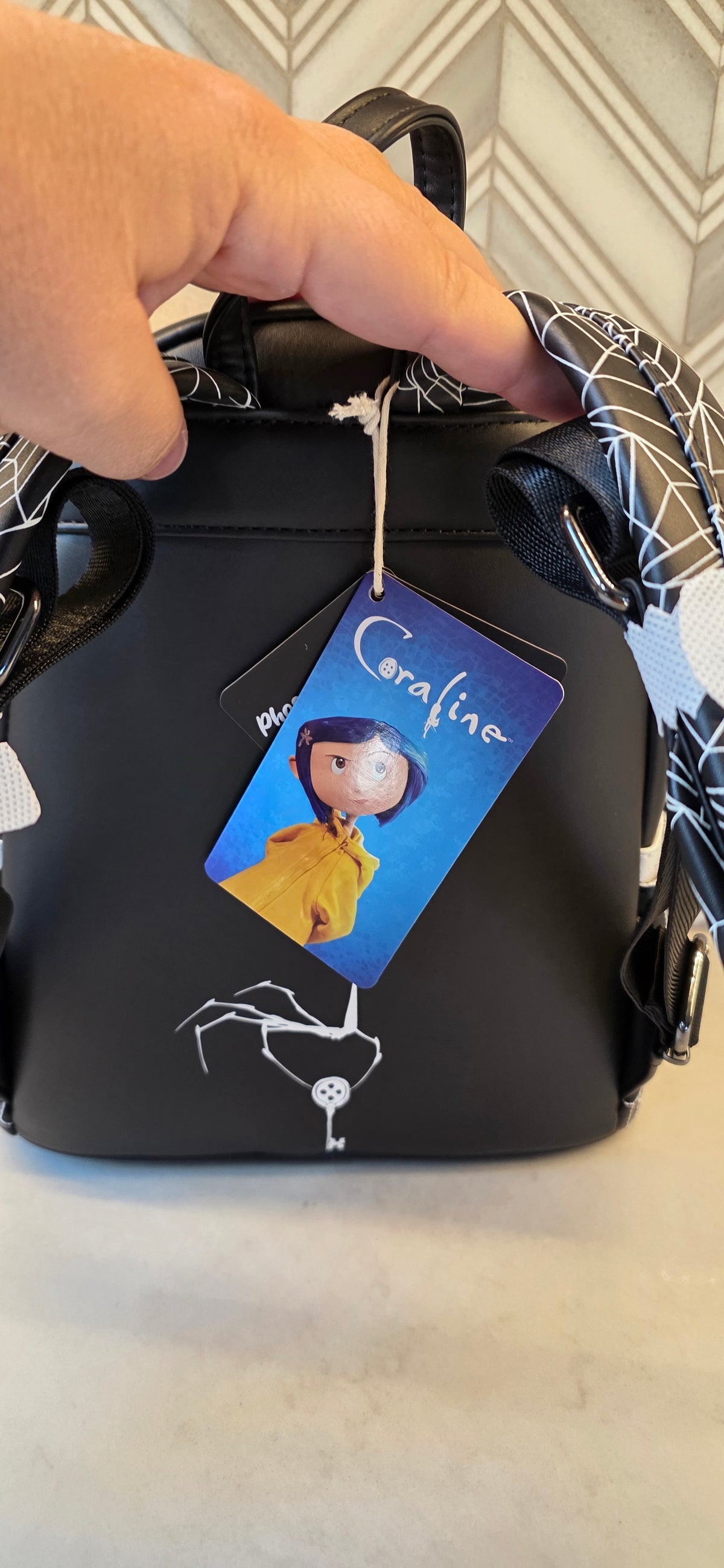 BP: Loungefly Laike Coraline Other Mother Spider Form GITD Glow in the Dark Mini Backpack