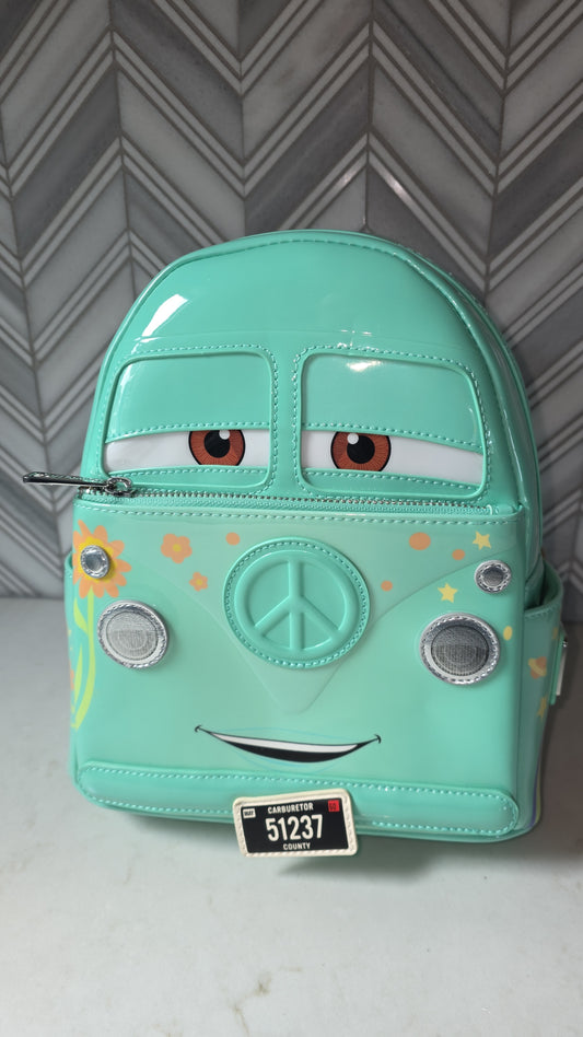 Disney Pixar Cars Fillmore VW Bus Cosplay Mini Backpack
