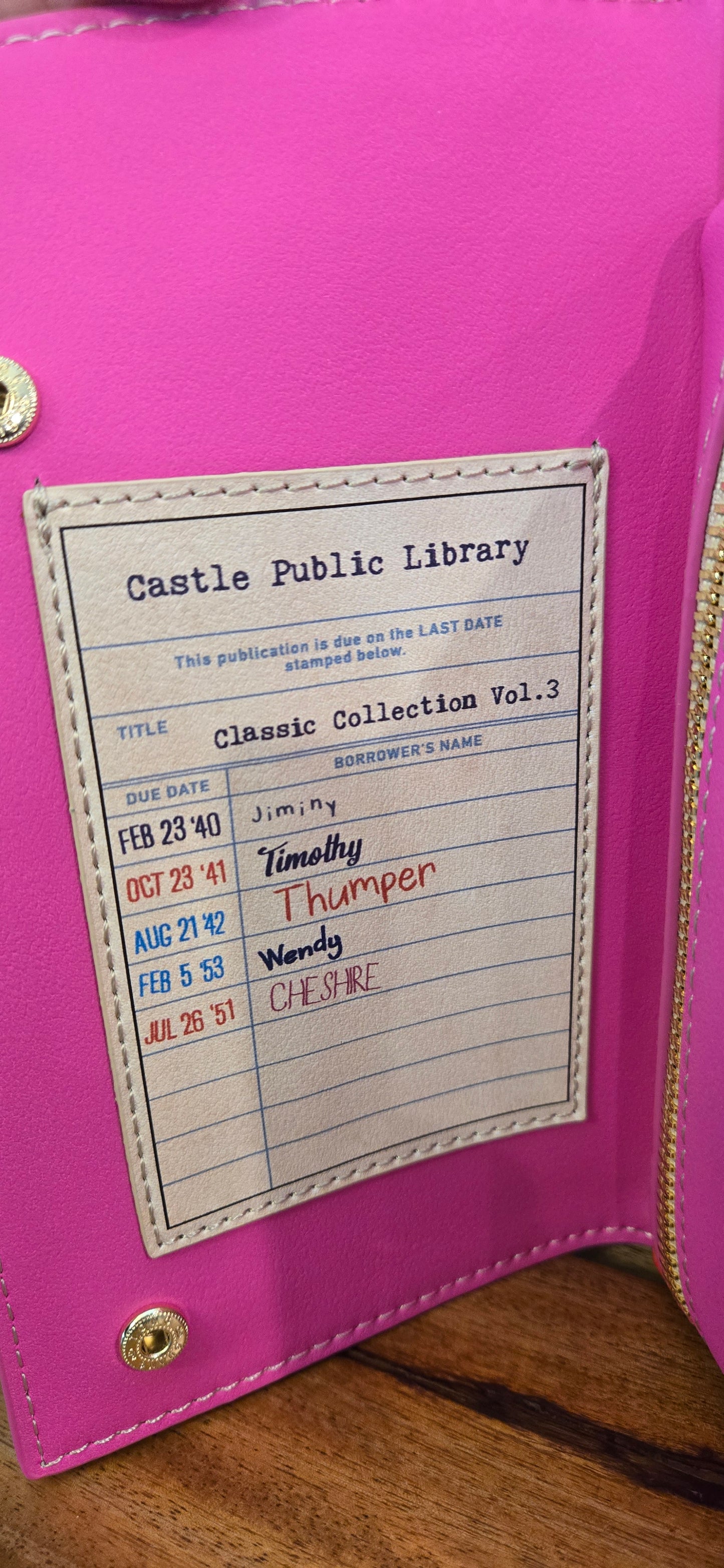 Stitch Shoppe Disney Classic Books Crossbody - Dumbo Pinocchio Bambi Peter Pan Alice in Wonderland