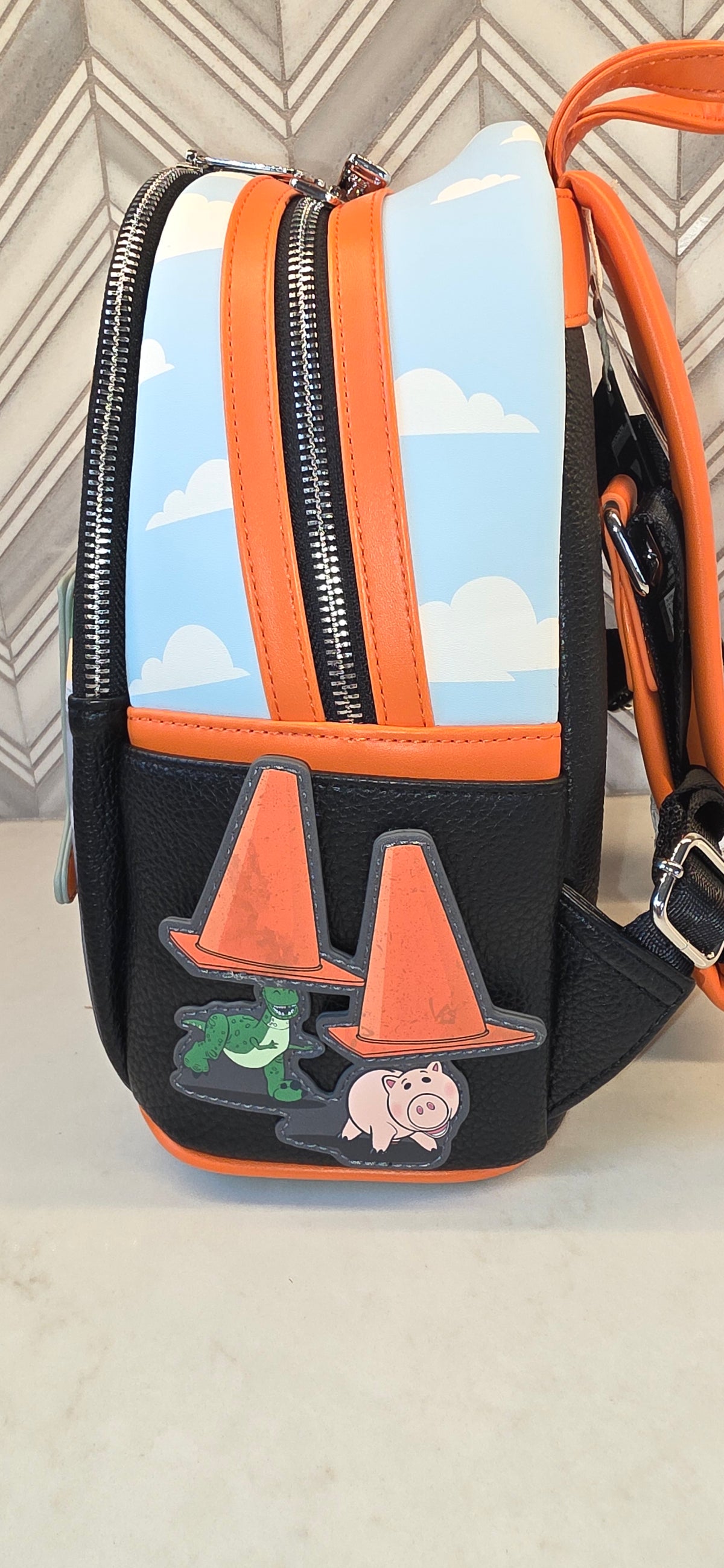 BP: Loungefly Disney Pixar Cars  Cone Scene Moveable Parts Mini Backpack