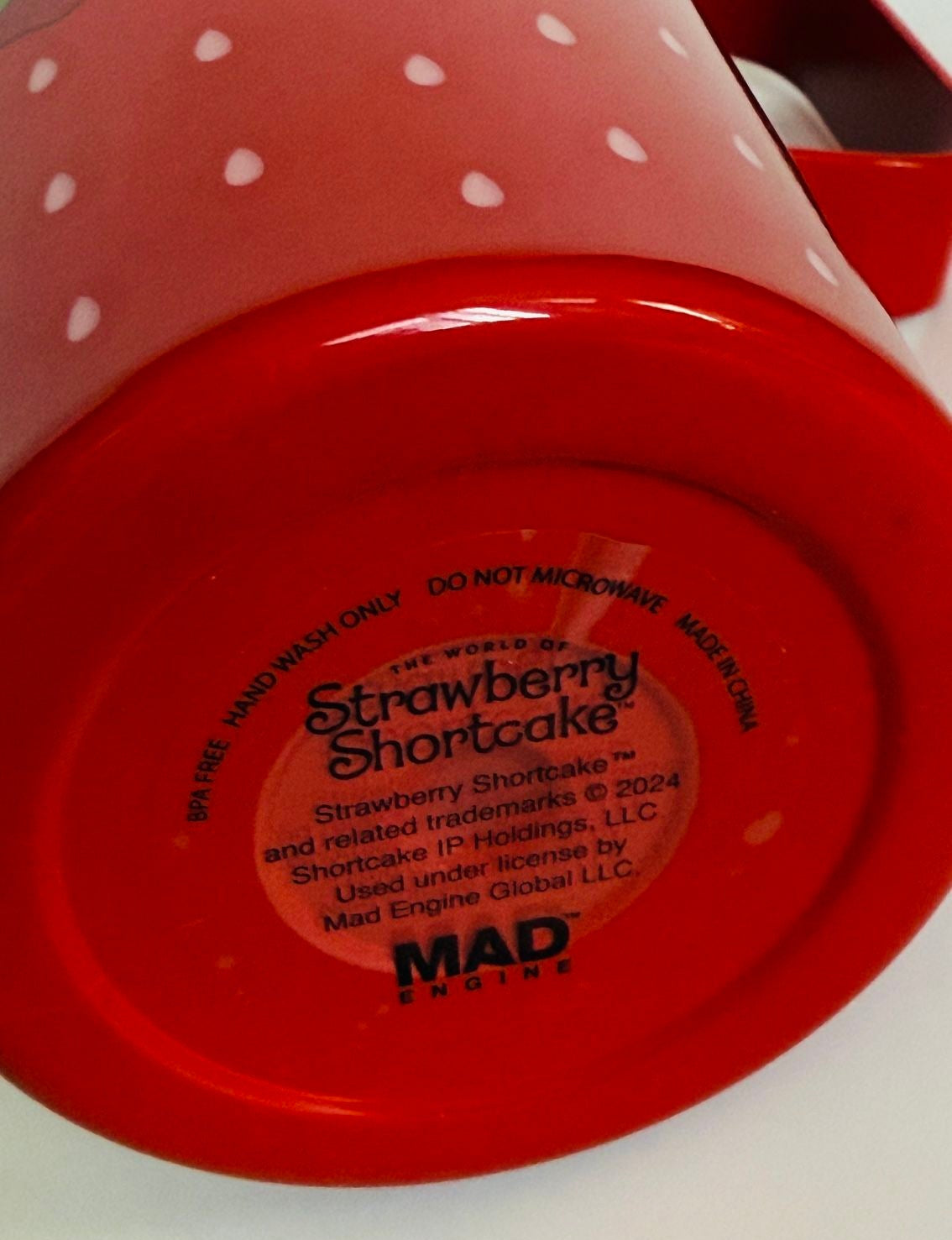 Strawberry Shortcake Tumbler with Handle