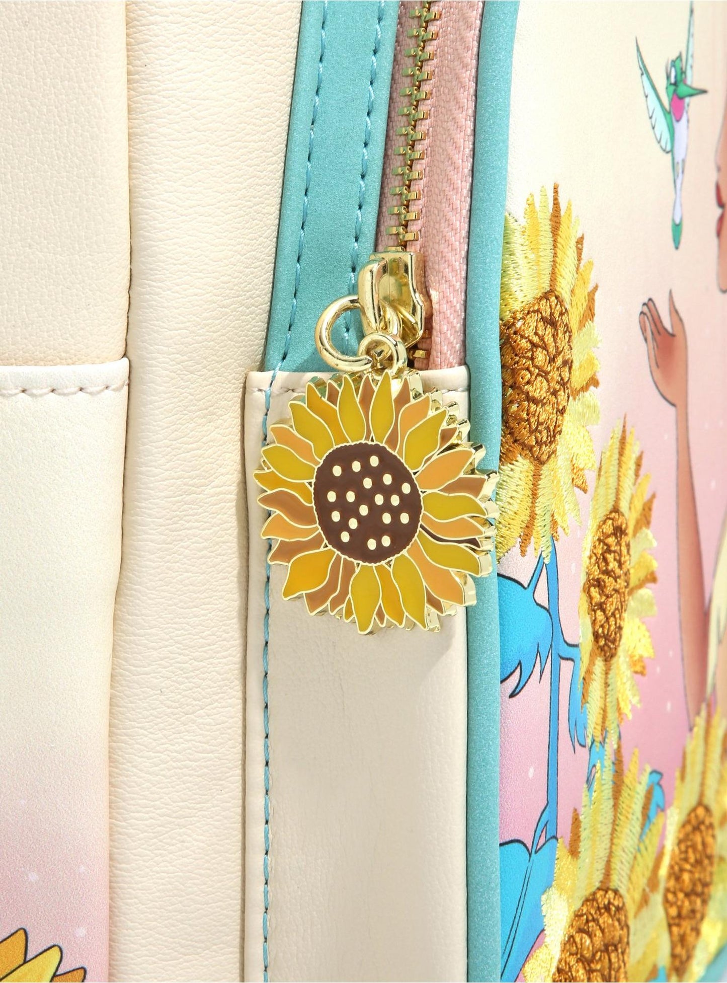 Disney Pocahontas RARE Embossed Sunflower Mini Backpack