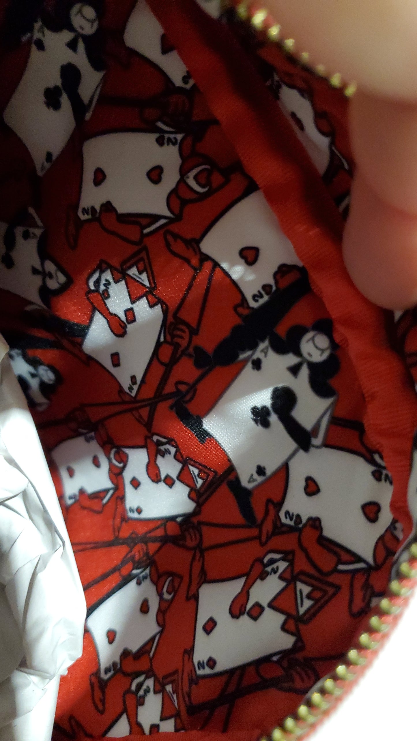 Disney Alice in Wonderland Playing Cards Crossbody Bags