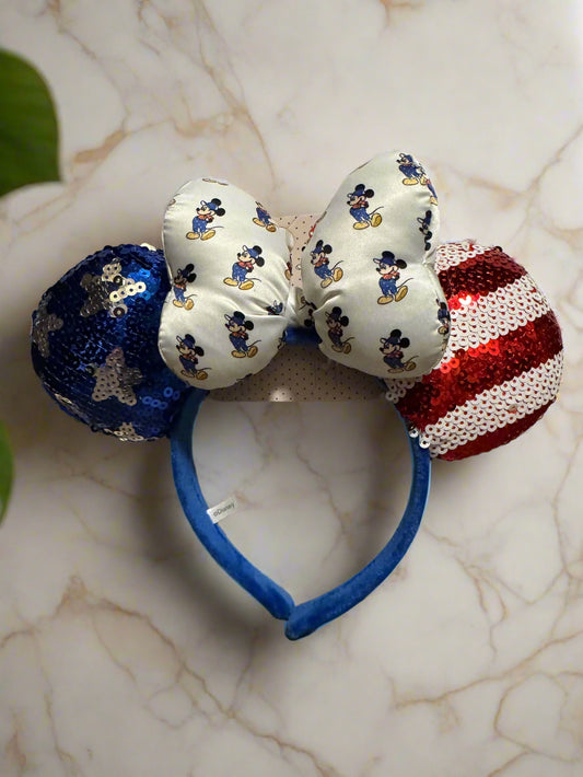 Disney Minnie Mouse Red White and Blue Ears