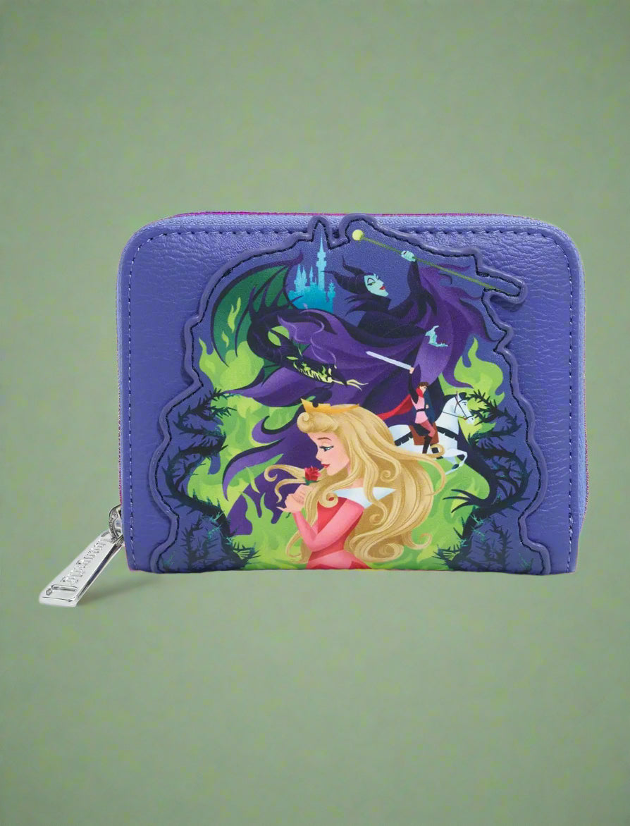 Disney Sleeping Beauty Group Portrait Zip Around Wallet