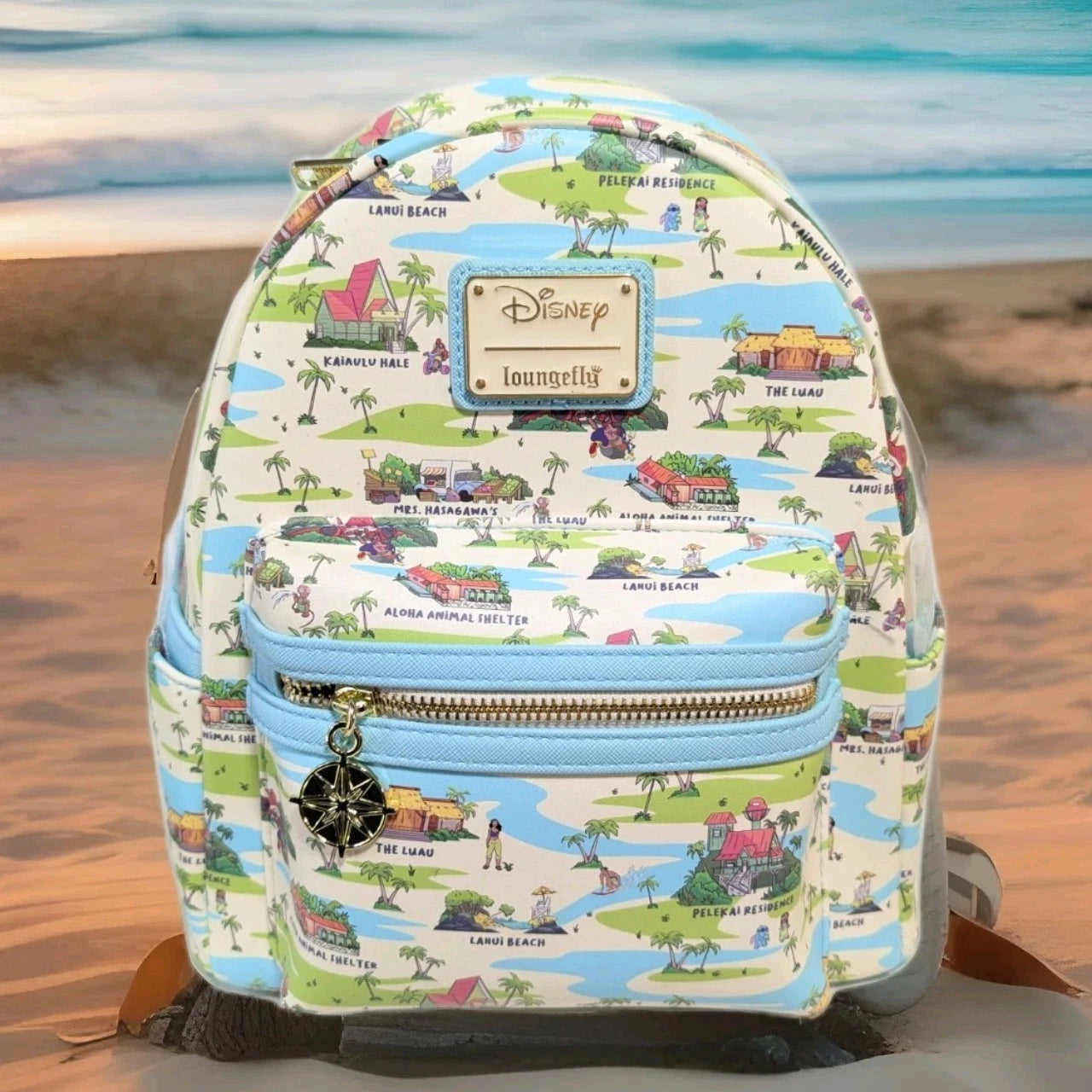 Disney's Lilo & Stitch Locations AOP Mini Backpack