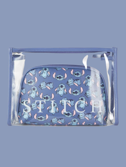 Disney Stitch Cosmetic Bag - 2 Piece