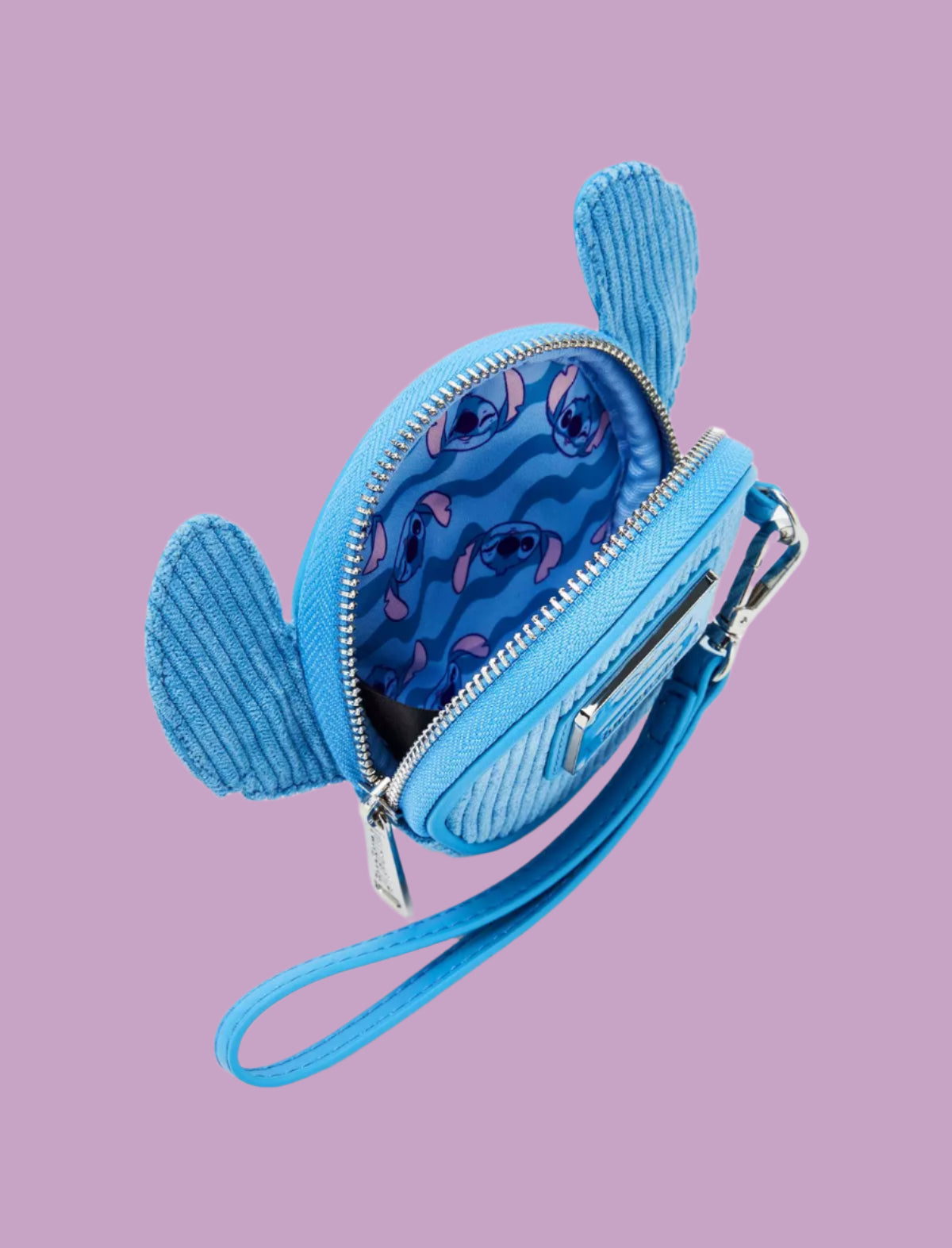 Disney Stitch Couduroy Coin Purse Wristlet