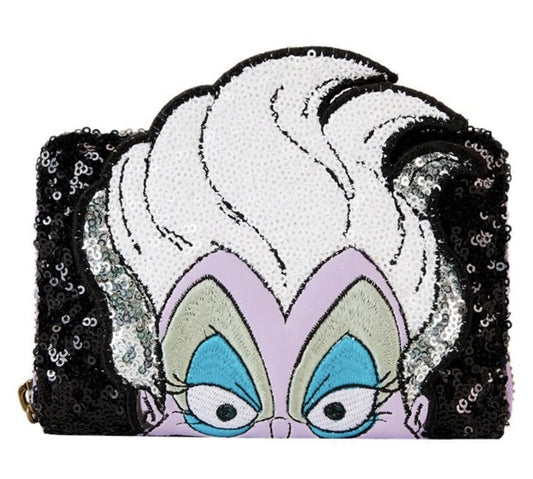 RETIRED: Disney The Little Mermaid 35th Anniversary Ursula Sequin Wallet